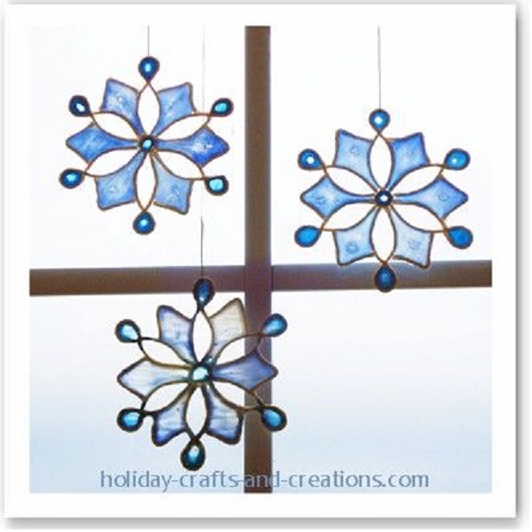 Stained Glue Snowflake
