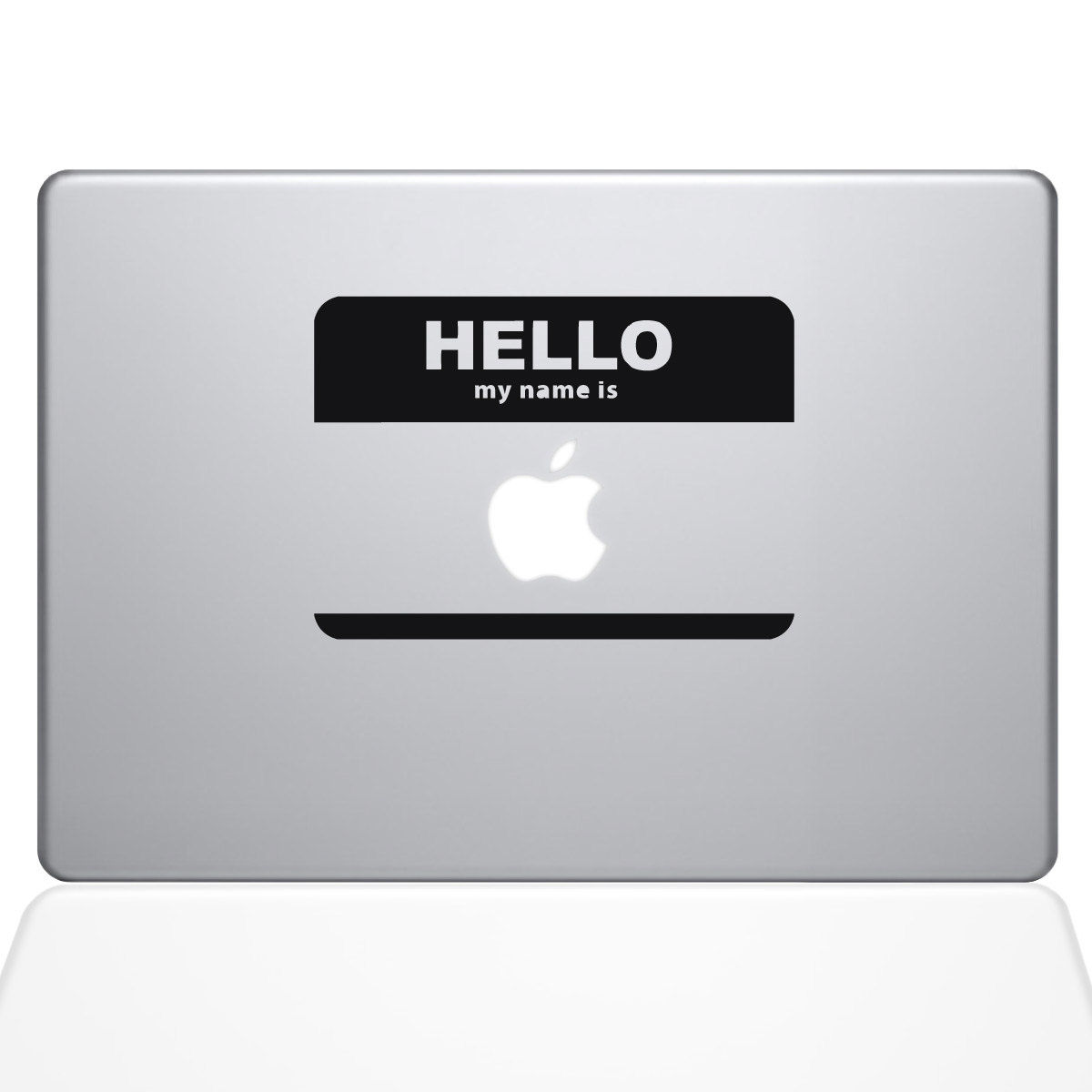 Name Tag Macbook Decal