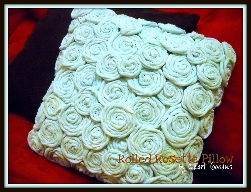Rolled Rosette Pillow