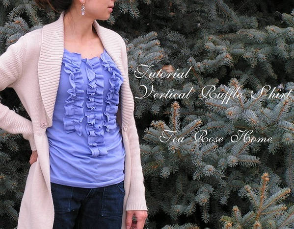 Vertical Ruffle Shirt