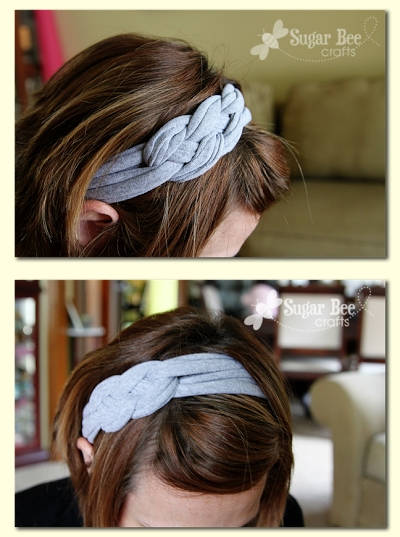Knotted Headband with T-Shirt Yarn