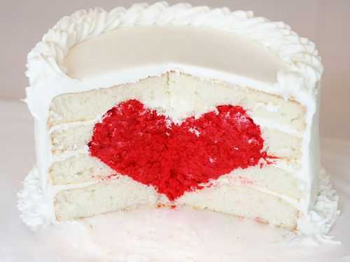 Surprise Inside Heart Cake