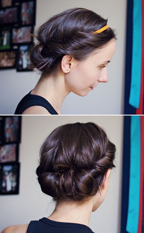Easy Headband Updo