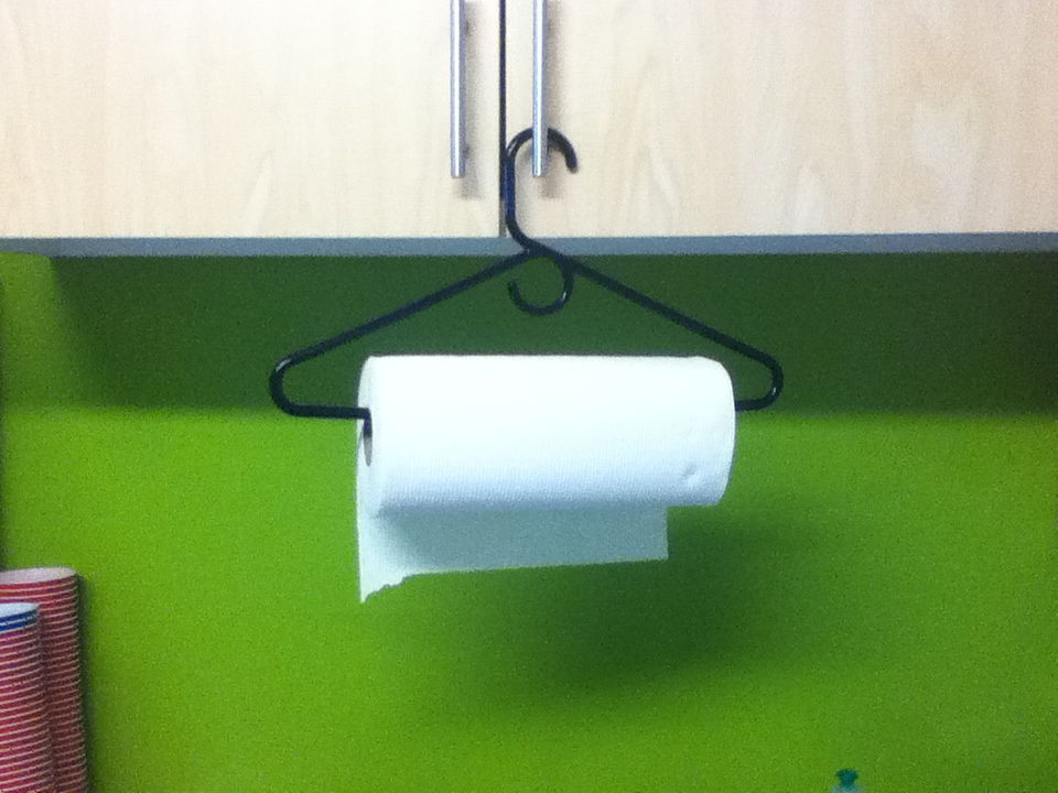 Easy Paper Towel Hanger