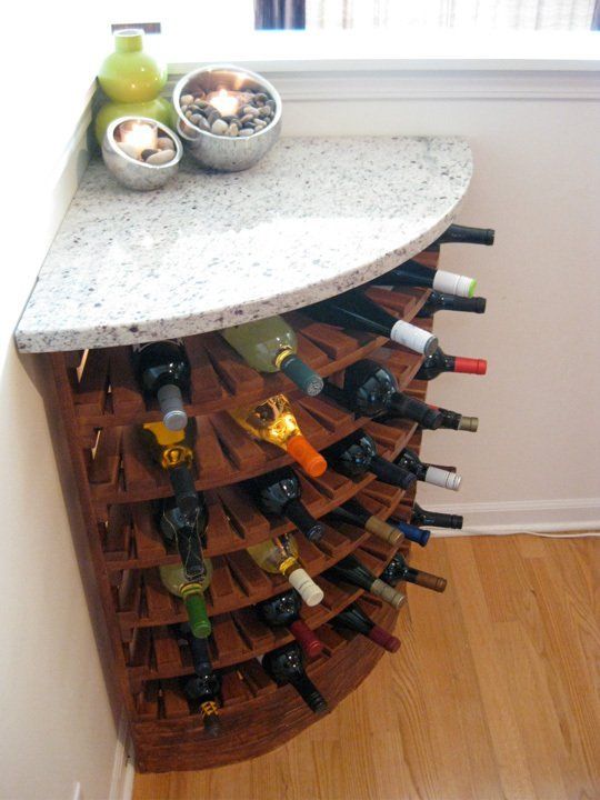 Corner Wine Rack
