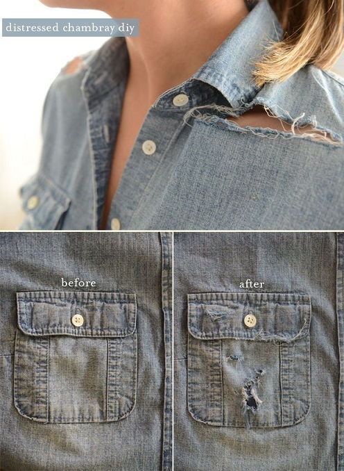 Distressed Chambray