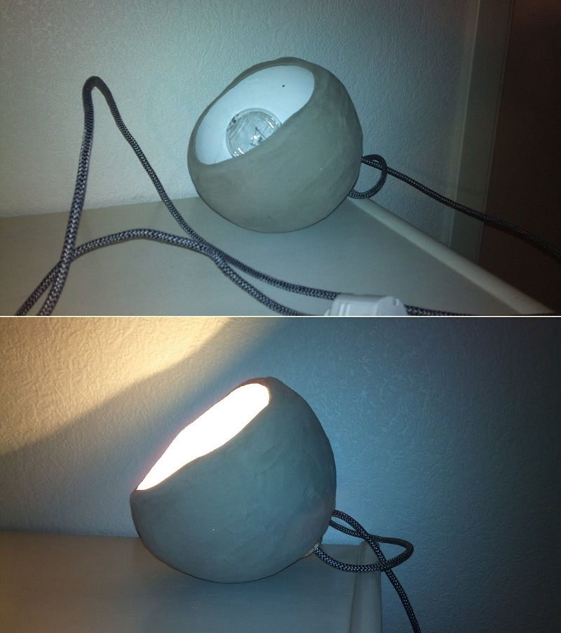 Concrete Sphere Lamp