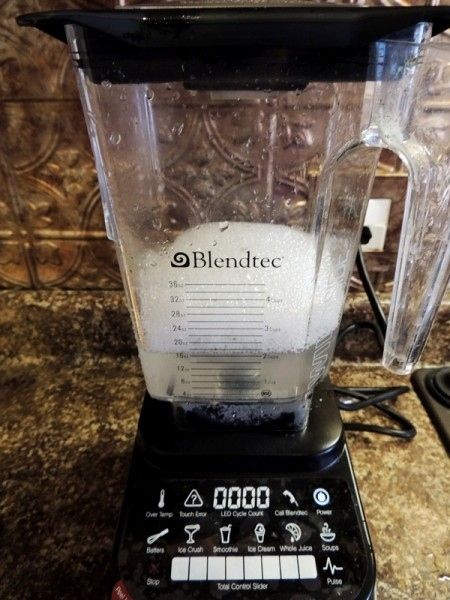 Run soapy water through your blender to clean it