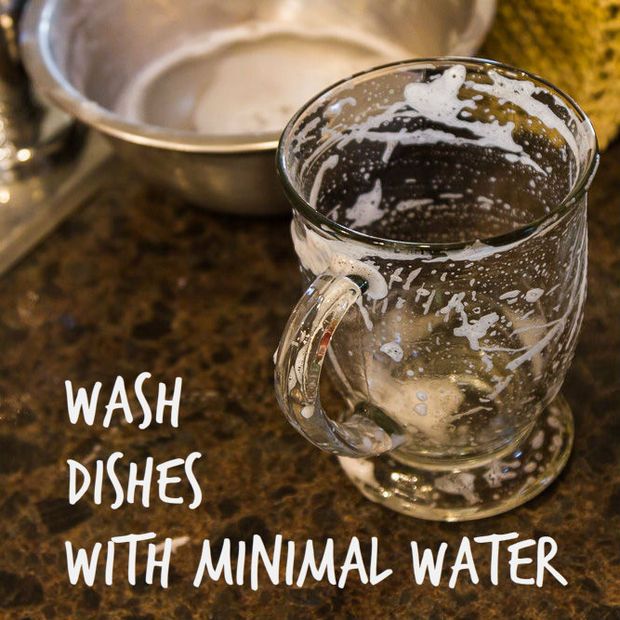 Wash Dishes with Minimal Water