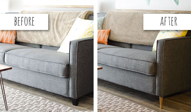 Replace the Legs on an Old Sofa to Give it New Life