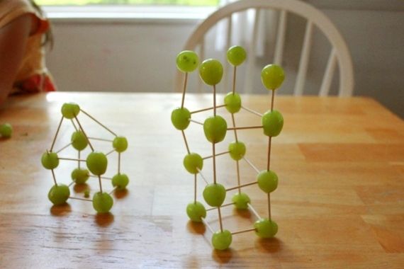 Grape and Toothpick Sculptures