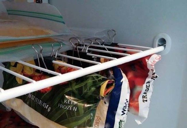 Use Heavy Duty Paper Clips to Organize Your Freezer