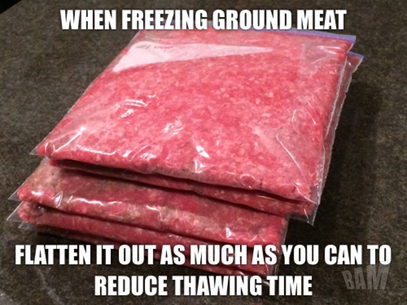 Smart way of freezing foods