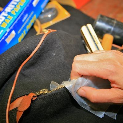 Use Wax Paper to Free a Stuck Zipper