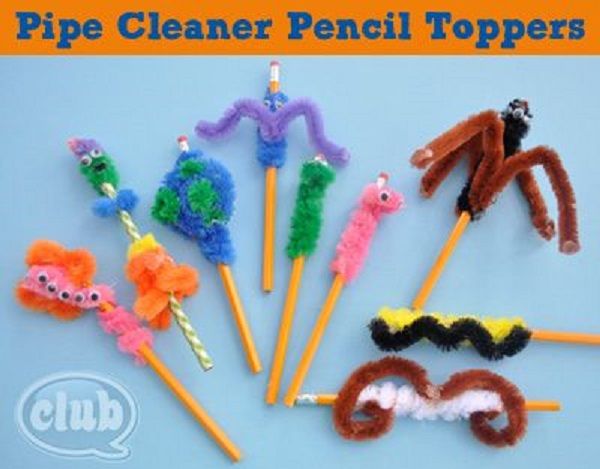 Pipe Cleaner Pencil Topper