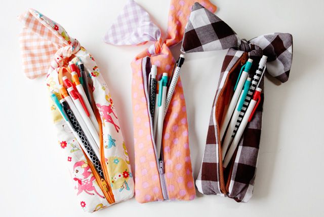 Knotted Zipper Pencil Pouch