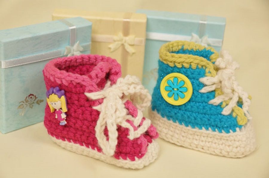 Baby Sneaker Booties