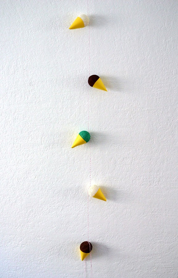 Ice Cream Cone Garland