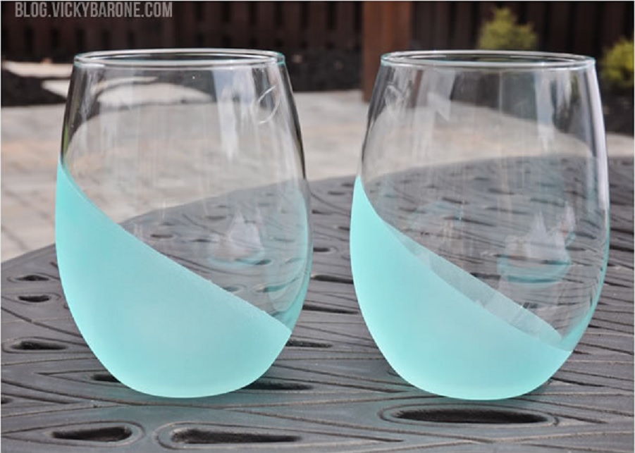 Dip-Dyed Frosted Tumblers