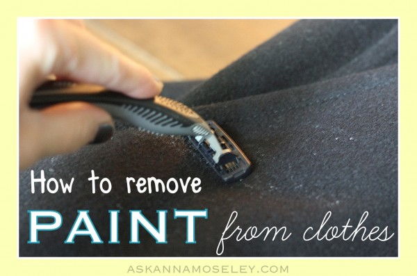Get Paint Off Clothes