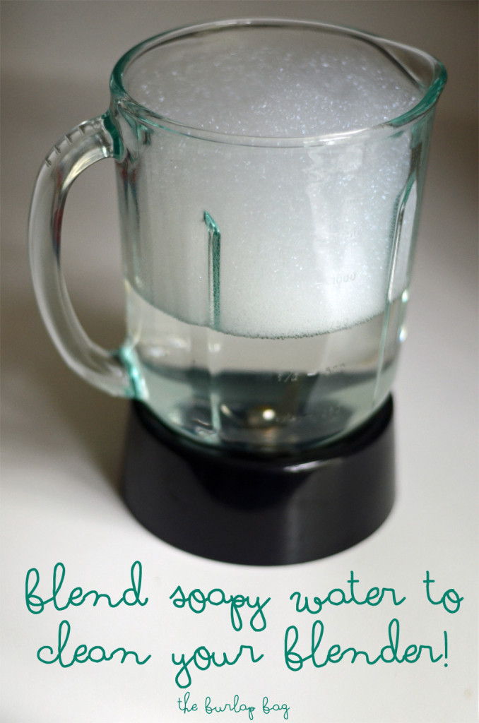 Blend Soapy Water to Clean Your Blender