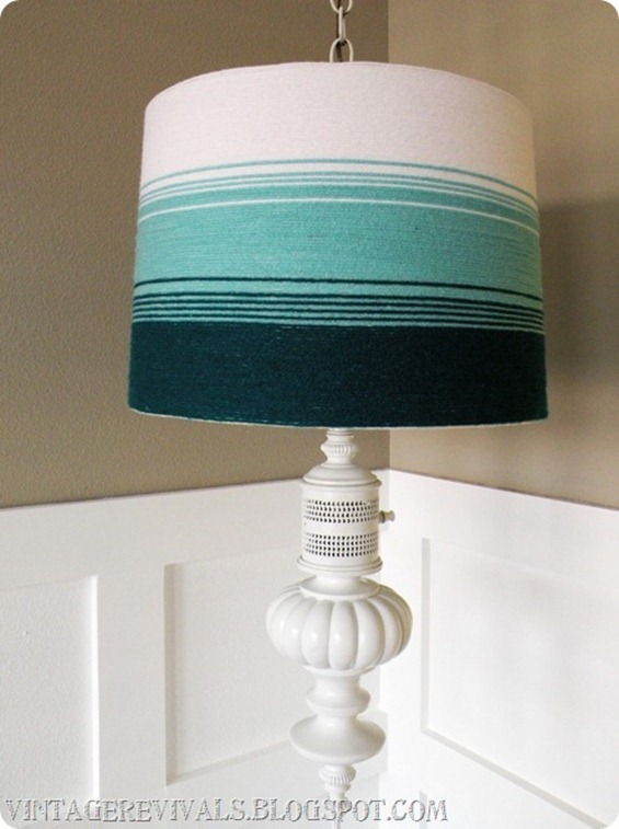 Yarn Ombre Lampshade