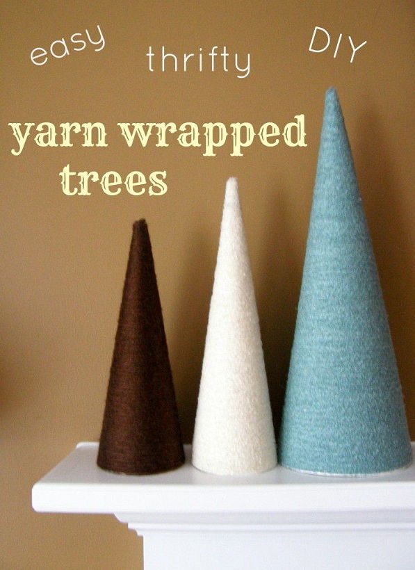 Yarn Wrapped Trees