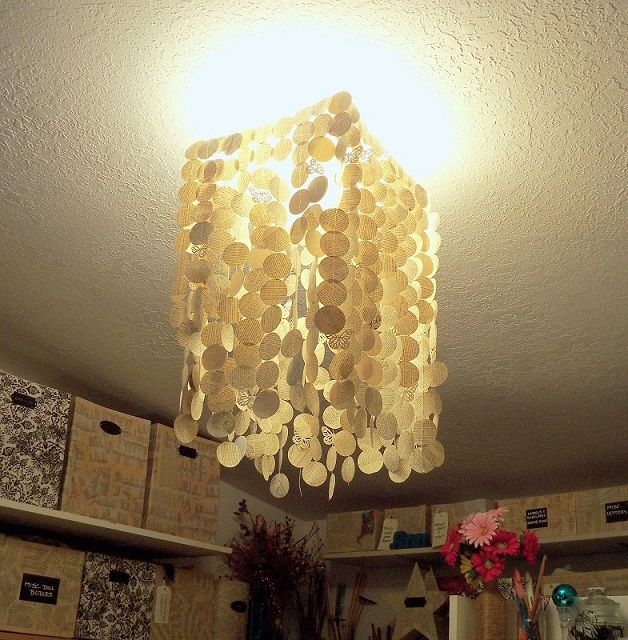 Book Page Chandelier