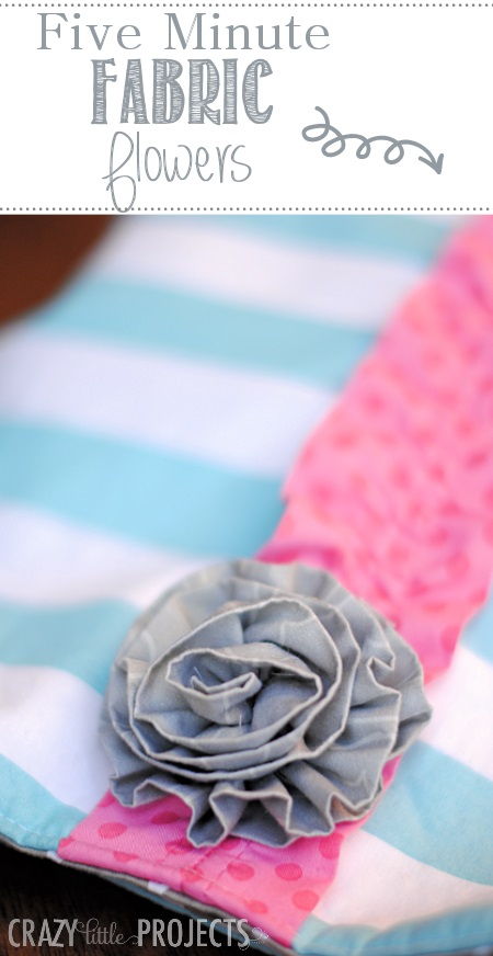 5 Minute Fabric Flowers