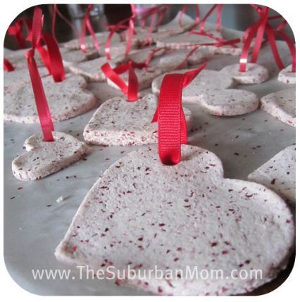 Homemade Playdough Hearts