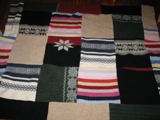 Recycled Sweater Blanket