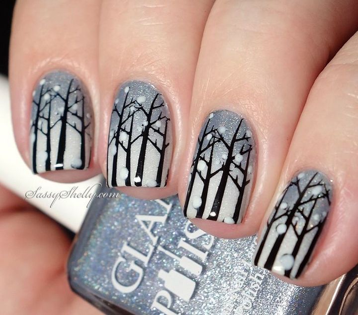 Winter Wonderland Nail Art