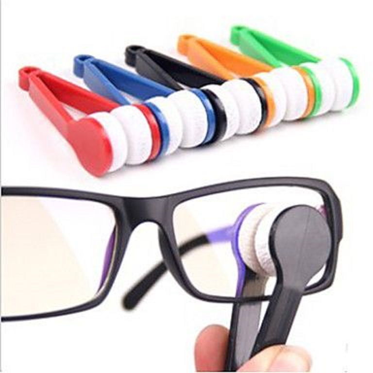 Mini Microfiber Glasses Eyeglasses Cleaner Cleaning Clip