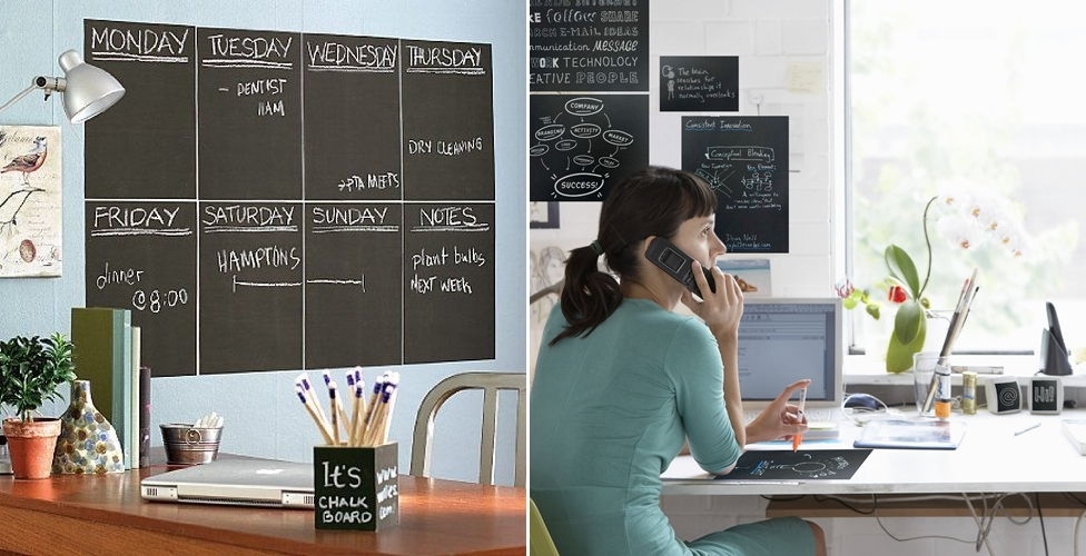 Vinyl Chalkboard Sheet Wall Decal Blackboard
