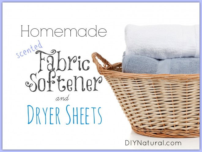 Homemade Fabric Softener and Dryer Sheets