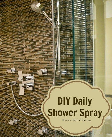 Homemade Daily Shower Spray Recipe