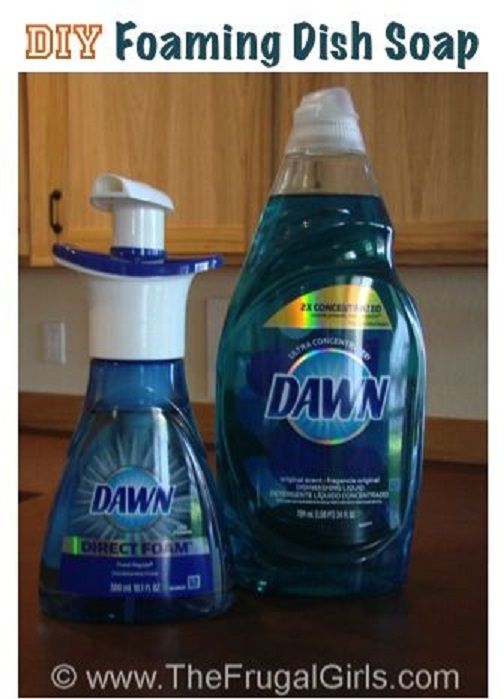 Homemade Foaming Dish Soap