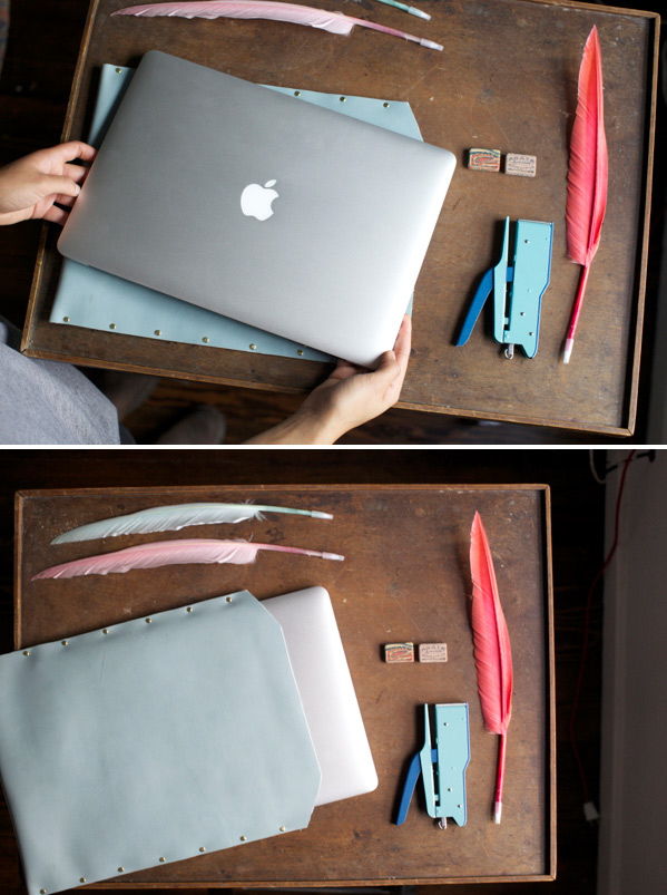 Quick Leather Laptop Case