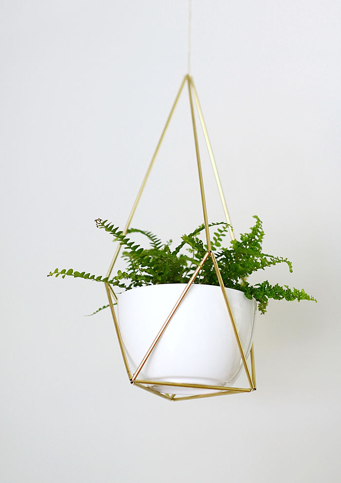 Brass Himmeli Hanging Planter