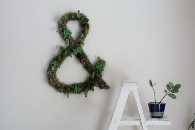 Succulent Ampersand Wall Art
