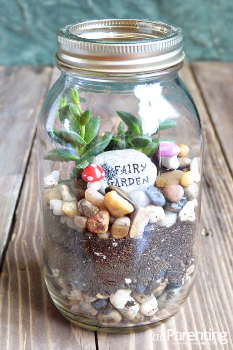 Terrarium in a Mason Jar