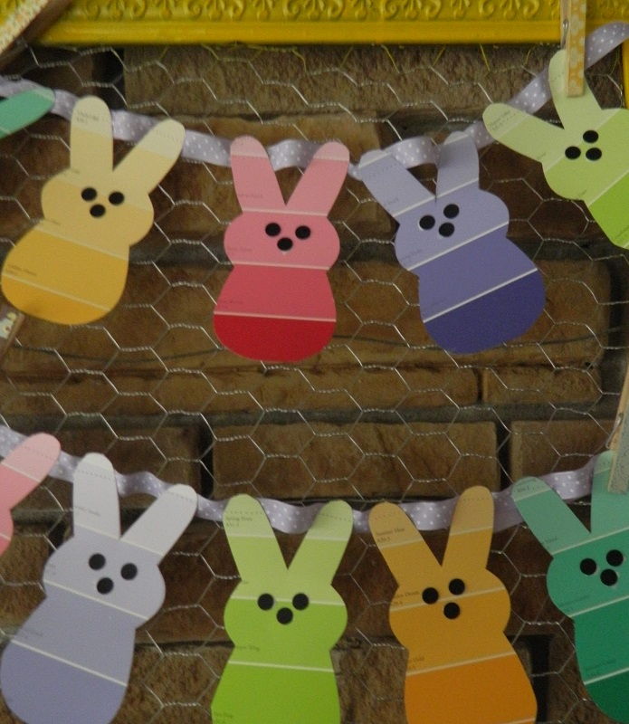 Paint Chip Bunny Garland