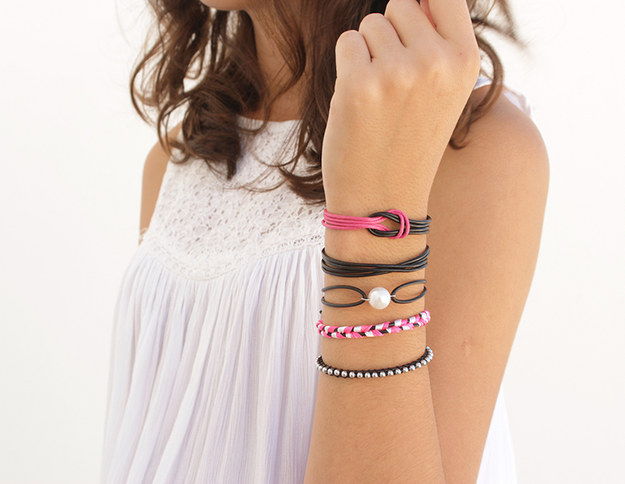 Simple Leather Bracelets