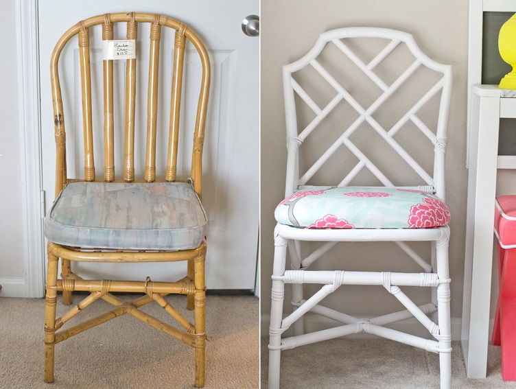 Plain Rattan Chair to Chinese Chippendale Chair