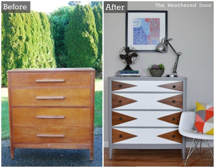 Mod Triangle Dresser Makeover