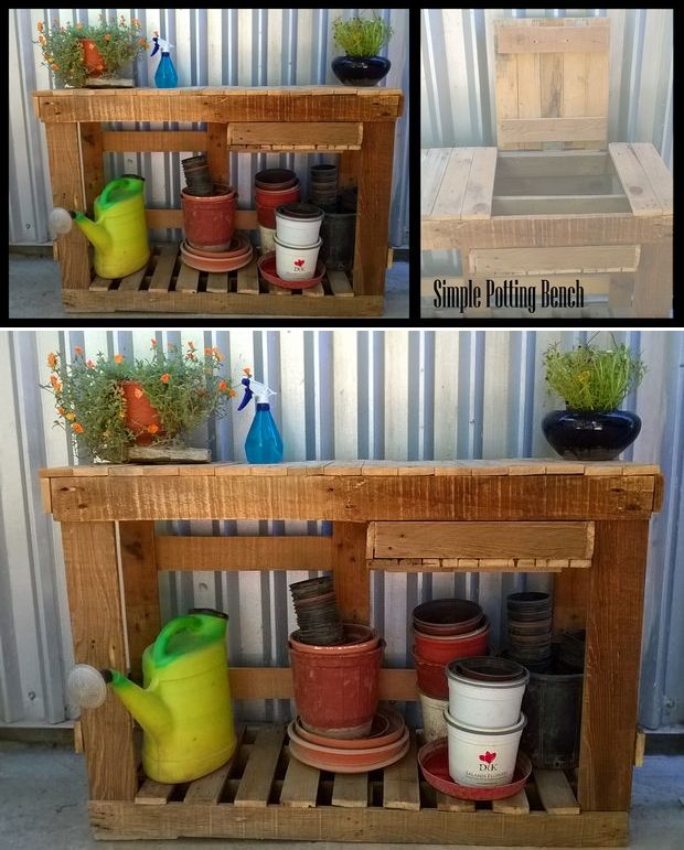 Potting Bench with Storage
