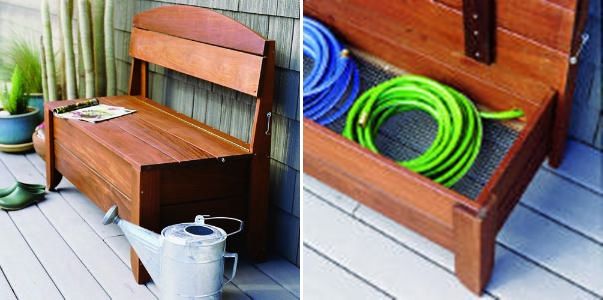 Bench Hides a Hose
