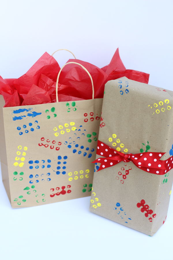 LEGO Stamped Gift Wrap