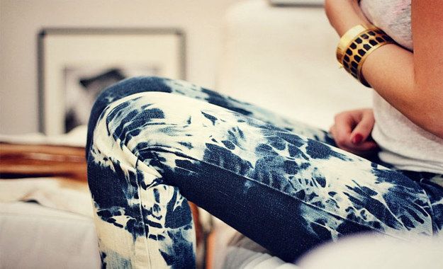 Bleach Tie Dye Jeans