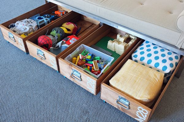 Rolling Toy Storage Crates